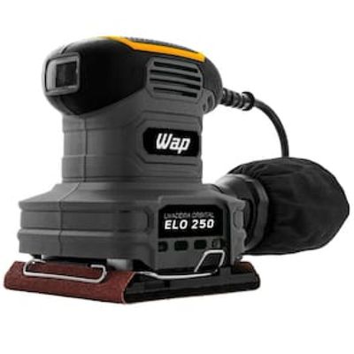 Lixadeira Orbital Wap Elo 250 Ergonômica 250 W 14000 OPM Cinza, Amarelo e Preto / 110