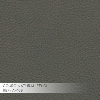 Sofá 3 Lugares Bérgamo 240cm Couro Fendi