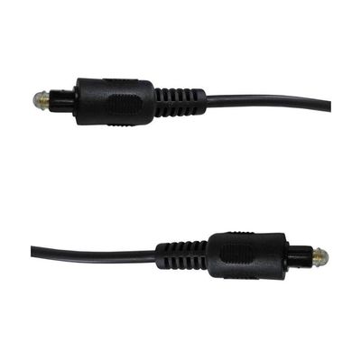 Cabo Óptico Áudio Digital Toslink 2m 4mm Premium Quality