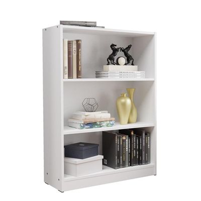 Estante Para Livros Home Sala Madesa Com 3 Nichos Branco