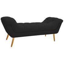 Calçadeira Estofada Veneza 160cm Corano Preto