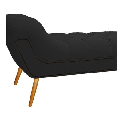 Calçadeira Estofada Veneza 160cm Corano Preto