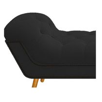 Calçadeira Estofada Veneza 160cm Corano Preto