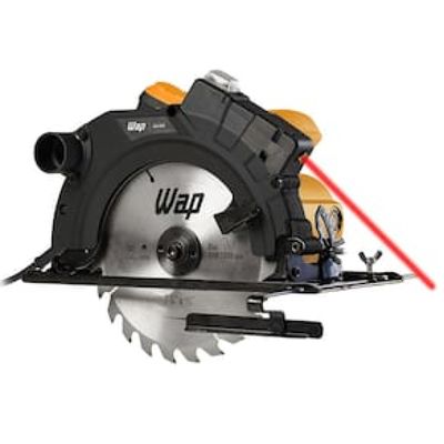 Serra Circular Wap ESC 1500 com Guia Laser 1500 W Amarelo e Preto / 110