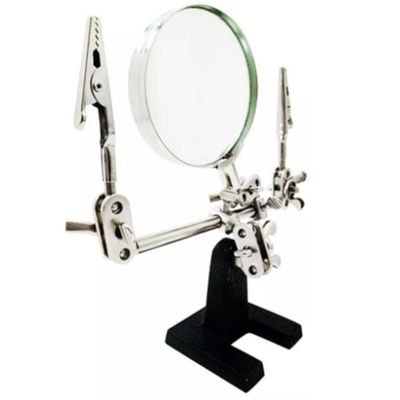 Lupa De Bancada Com Suporte Soldagem De Cabos