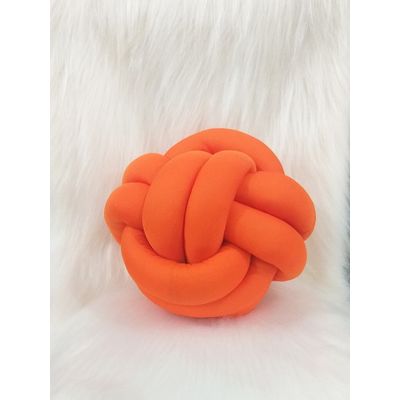 Almofada Decorativa Nó Escandinavo para Sofá e Sala Laranja