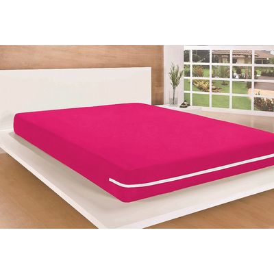 Capa para Colchão Casal Queen em Malha 01 Peça Pink