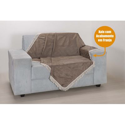 Kit 4 Capas de Almofadas Lindas Quarto Sala Sofá com Xale Cáqui