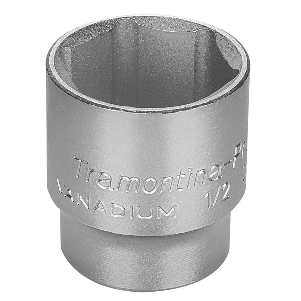 Soquete Sextavado Em Aço Cromo Vanádio 32 Mm - Encaixe 1/2" Tramontina Pro Tramontina