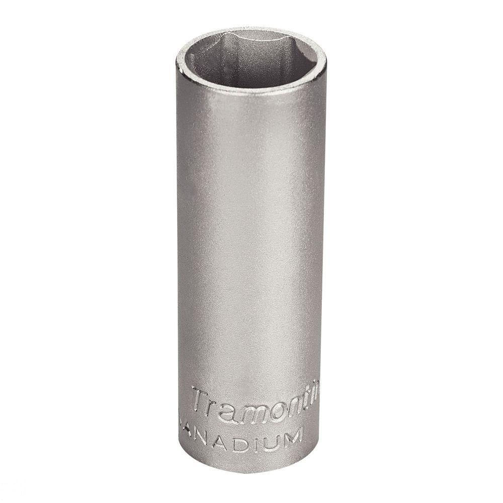 Soquete Sextavado Longo Em Aço Cromo Vanádio 18 Mm - Encaixe 1/2" Tramontina Pro Tramontina