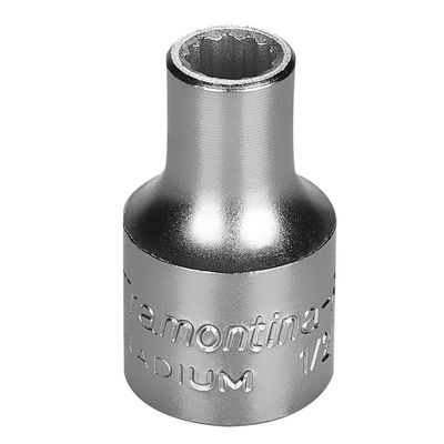 Soquete Estriado Em Aço Cromo Vanádio 32 Mm - Encaixe 1/2" Tramontina Pro