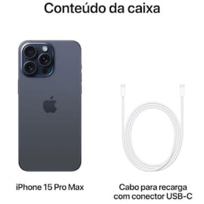 Apple iPhone 15 Pro Max 1 TB -Titânio Azul