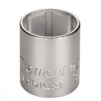 "Soquete Sextavado Em Aço Cromo Vanádio 22 Mm - Encaixe 3/8"" Tramontina Pro Tramontina"