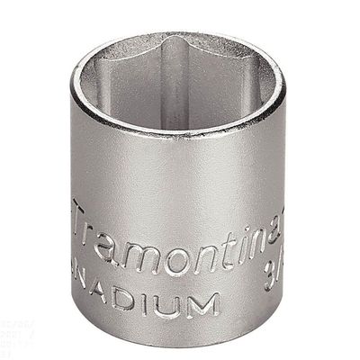 "Soquete Sextavado Em Aço Cromo Vanádio 22 Mm - Encaixe 3/8"" Tramontina Pro Tramontina"