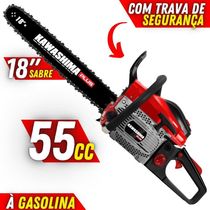 "Motosserra Kcs 550p à Gasolina 54,6cc 2 Tempos Com Sabre 18"""
