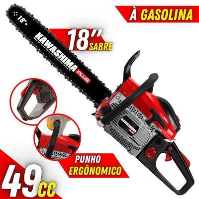 "Motosserra Kcs 500P À Gasolina 49,3Cc 2 Tempos Com Sabre 18"""