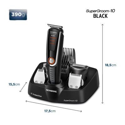 Aparador De Pelos Supergroom Mondial Bg-16 Body Groom Bg-16 Bivolt .