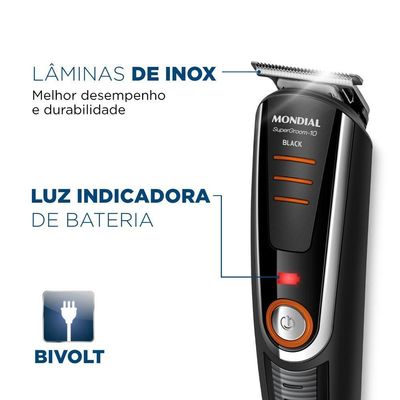 Aparador De Pelos Supergroom Mondial Bg-16 Body Groom Bg-16 Bivolt .