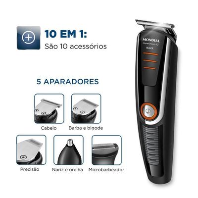 Aparador De Pelos Supergroom Mondial Bg-16 Body Groom Bg-16 Bivolt .