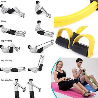 Extensor Elástico C/Pedal Para Exercício Fitness Funcional