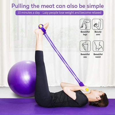 Extensor Elástico C/Pedal Para Exercício Fitness Funcional