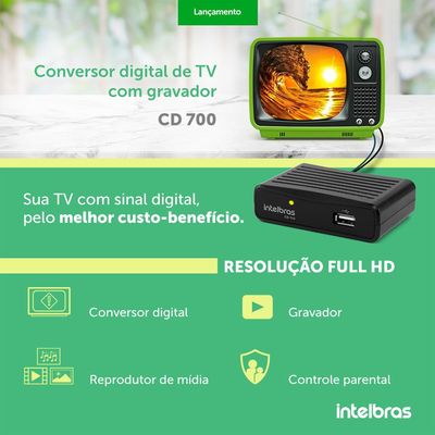 Conversor Gravador Digital Intelbras CD700