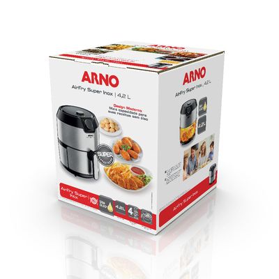 Fritadeira Elétrica sem Óleo Arno AirFry Super Inox IFRY - 127V