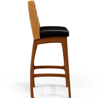 Banqueta Alta Cozinha Sala De Jantar B04 Whisky Preto