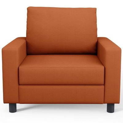 Kit 02 Poltronas Decorativa Para Sala De Estar E Recepção Malta L02 Tecido Terracota