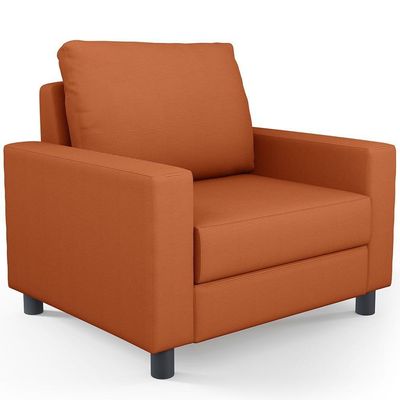 Kit 02 Poltronas Decorativa Para Sala De Estar E Recepção Malta L02 Tecido Terracota
