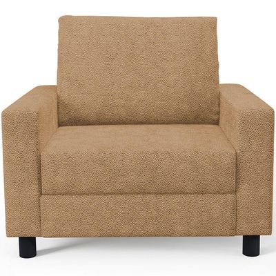 Kit 02 Poltronas Decorativa Para Sala De Estar E Recepção Malta L02 Bouclê Mostarda