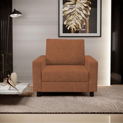 Kit 02 Poltronas Decorativa Para Sala De Estar E Recepção Malta L02 Bouclê Terracota