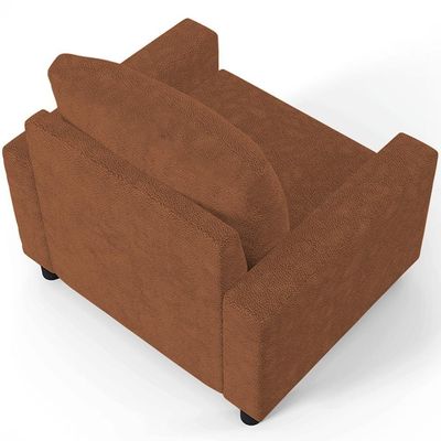 Kit 02 Poltronas Decorativa Para Sala De Estar E Recepção Malta L02 Bouclê Terracota