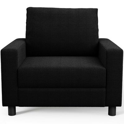 Kit 02 Poltronas Decorativa Para Sala De Estar E Recepção Malta L02 Bouclê Preto
