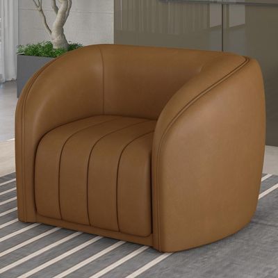 Kit 02 Poltronas Decorativa Para Sala De Estar Lazio M03 Couríssimo Whisky - Lyam Decor