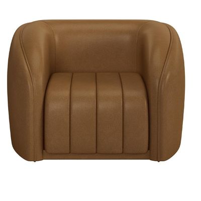 Kit 02 Poltronas Decorativa Para Sala De Estar Lazio M03 Couríssimo Whisky - Lyam Decor