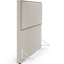 Cabeceira Box Casal King Com Tachas 195cm L02 Creme