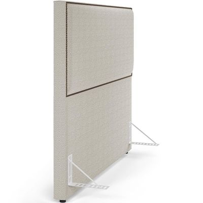 Cabeceira Box Casal King Com Tachas 195cm L02 Creme
