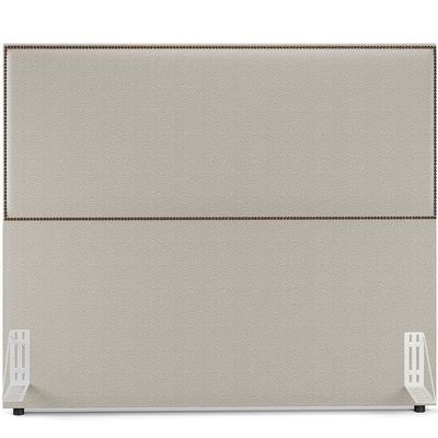 Cabeceira Box Casal King Com Tachas 195cm L02 Creme