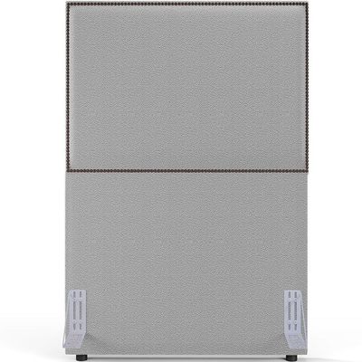 Cabeceira Box Solteiro Com Tachas 100cm L02 Cinza