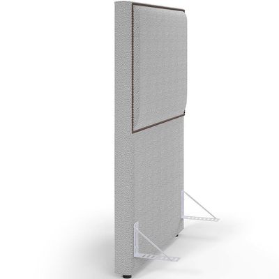 Cabeceira Box Solteiro Com Tachas 100cm L02 Cinza