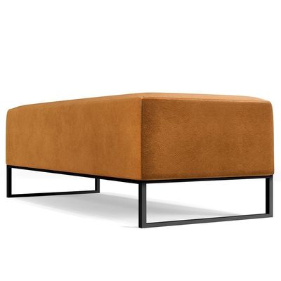 Kit 02 Puffs Bali W01 Base Ferro 120X50 Cm Whisky