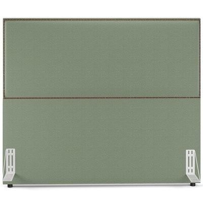 Cabeceira Box Casal Com Tachas 160 Cm Vicenza L02 Bouclê Oliva