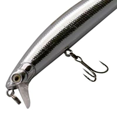 Isca Artificial Maruri Para Pesca - Mr Minnow 100f Cor Cromo