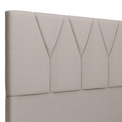 Cabeceira Cama Box Casal King 195 Cm Aurora W01 Linho Bege