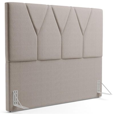Cabeceira Cama Box Casal King 195 Cm Aurora W01 Linho Bege