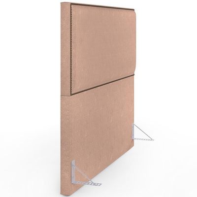 Cabeceira Box Casal King Com Tachas 195 Cm Linho Rosê