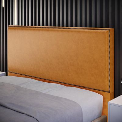 Cabeceira Box Casal Com Tachas 140 Cm Couríssimo Whisky