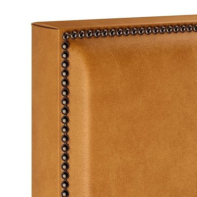 Cabeceira Box Casal Com Tachas 140 Cm Couríssimo Whisky