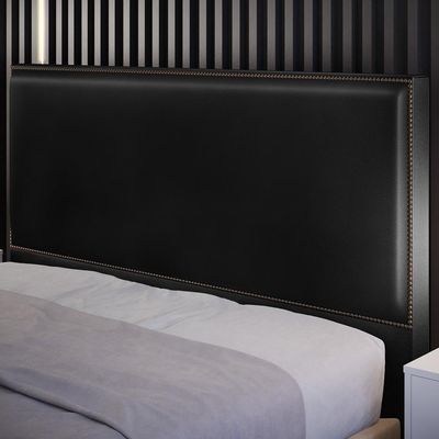Cabeceira Cama Box Casal Com Tachas 140 Cm Couríssimo Preto